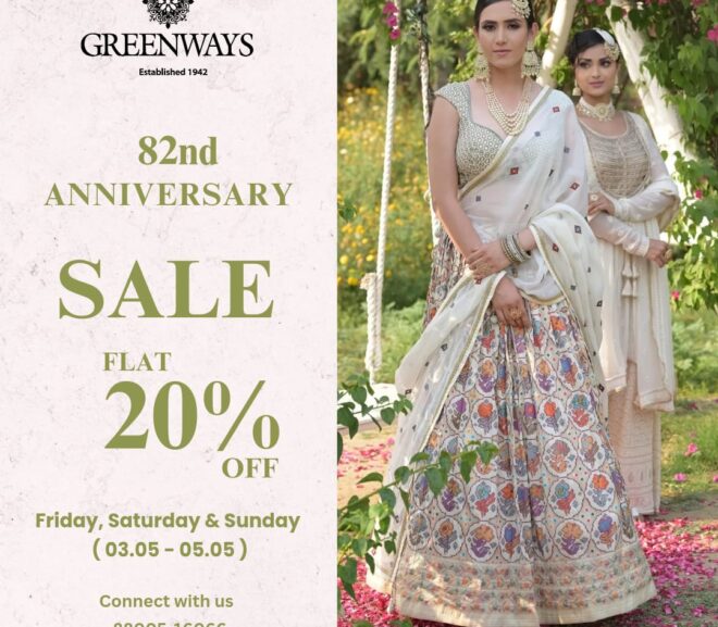 Don’t Miss Out – Greenways 82-Year Anniversary Sale: Incredible Discounts Await