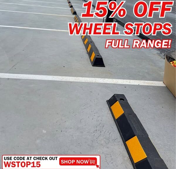 Safety Xpress Announces February Savings Alert 15 percent Off Wheel Stops and a Free Wireless Charger