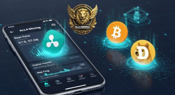 Riding the XRP Wave ALL4 Minings New App – Start Mining with Low Capital