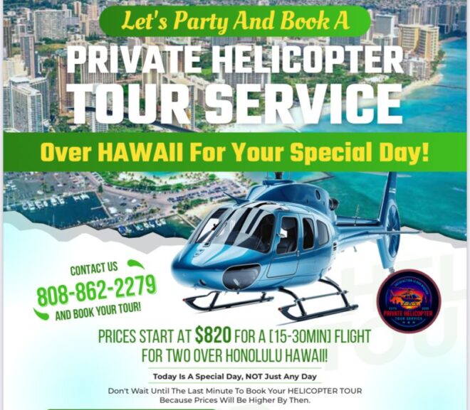 Honolulu Helicopter Rides & Private Helicopter Tour Services in Hawaii