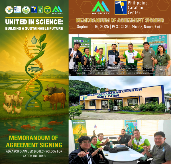 AA Biotek and Philippine Carabao Center Forge Strategic MOA to Advance Sustainable Livestock and Agricultural Biotechnology in Nueva Ecija Philippines