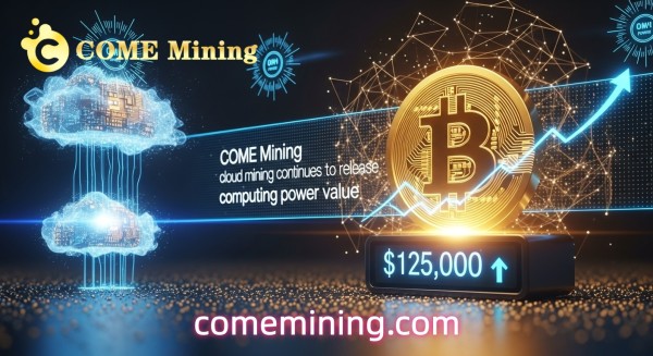 Bitcoin hits $125000 COME Mining cloudmining continues to release computing power value