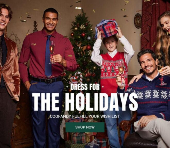 From Dinner to Party: COOFANDY’s Christmas Date Outfit Guide – Balancing Festive Elegance and Winter Comfort