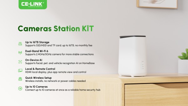 CE-LINK Unveils Next-Generation Cameras Station KIT, All-in-One Smart Security Hub for Modern Homes