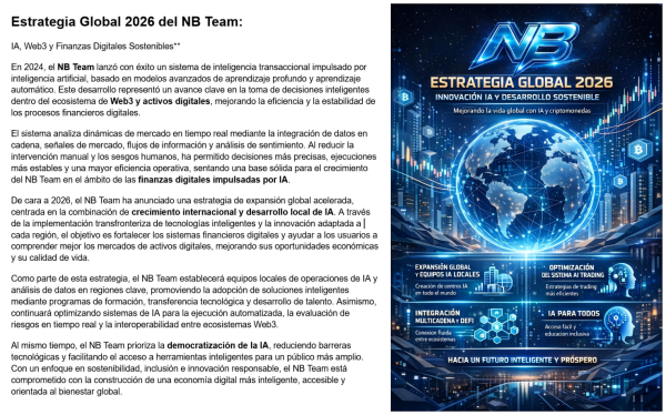 NB Team Global Strategy 2026:AI-Driven Innovation and Sustainable Web3 Development