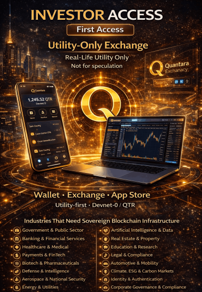 Quantara Announces Availability of Blockchain Infrastructure for Institutional and Public-Sector Applications