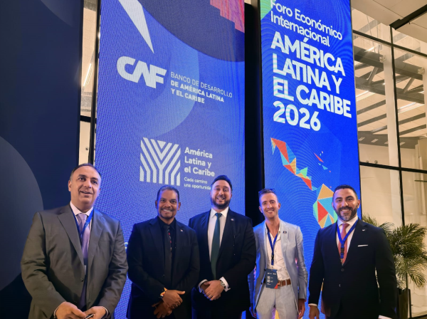 Belize at CAF International Economic Forum Dustin Rennie and Luigi Wewege
