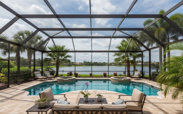 L.A. Construction Custom Screen Builders Delivers Unmatched Luxury and Protection with Custom Pool Screen Enclosure in Windermere, FL