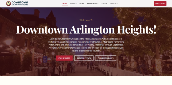 Downtown Arlington Heights Brings new Community Driven Website