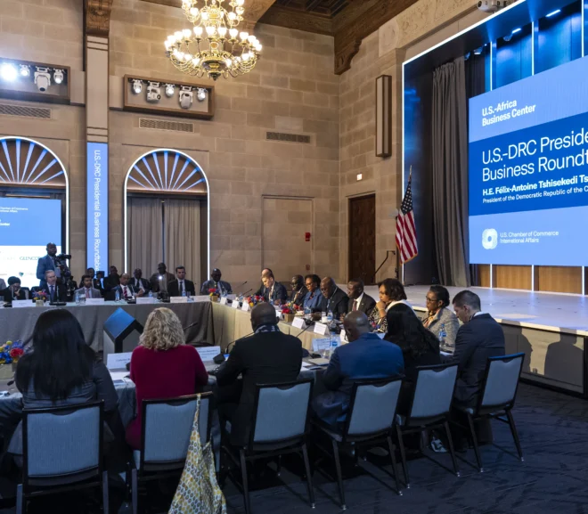 CVMR at the DRC Presidential Business Roundtable Hosted by the U.S. Chamber of Commerce