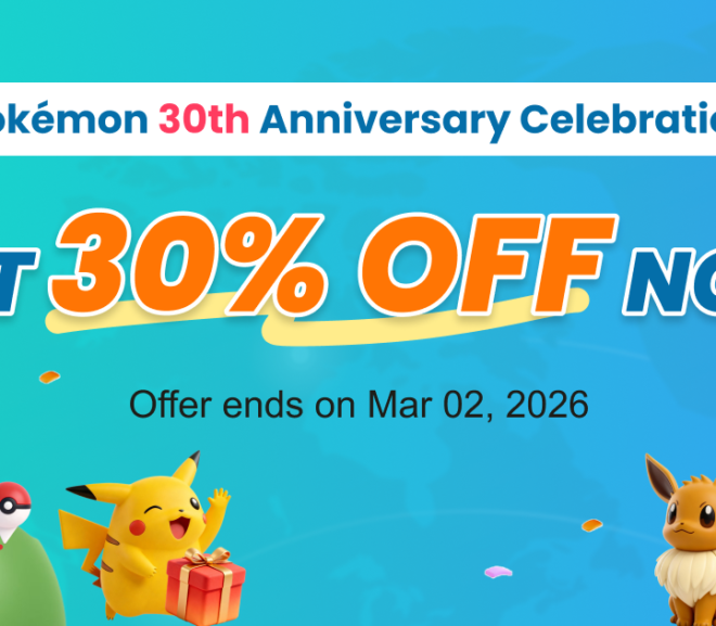 PoKeep Launches 30% Off to Celebrate Pokémon’s 30th Anniversary
