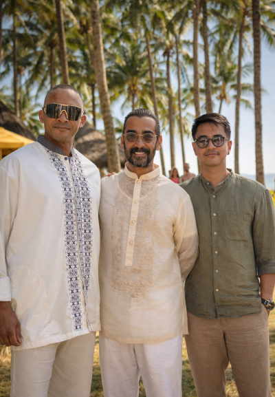 Tony Deoleo, Raymond Bagatsing, and RK Bagatsing Reunite for Family Beach Wedding in Boracay After 12 Years