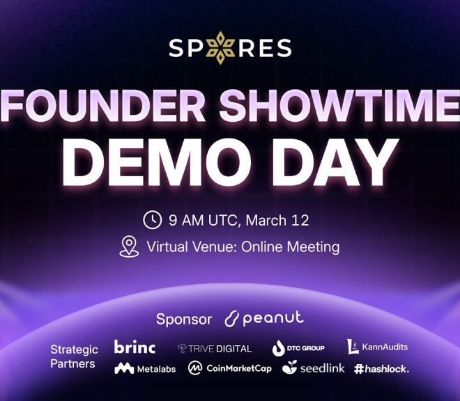 Spores Network Announces Founder Showtime DemoDay on March 12, Backed by Strategic Partner Peanut Trade