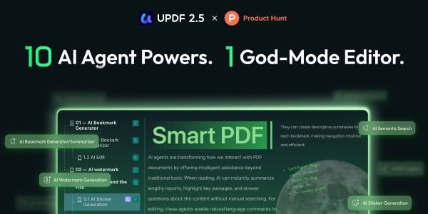 UPDF 2.5 Debuts on Product Hunt, Introducing AI-Powered PDF Workflows with Autonomous Agents