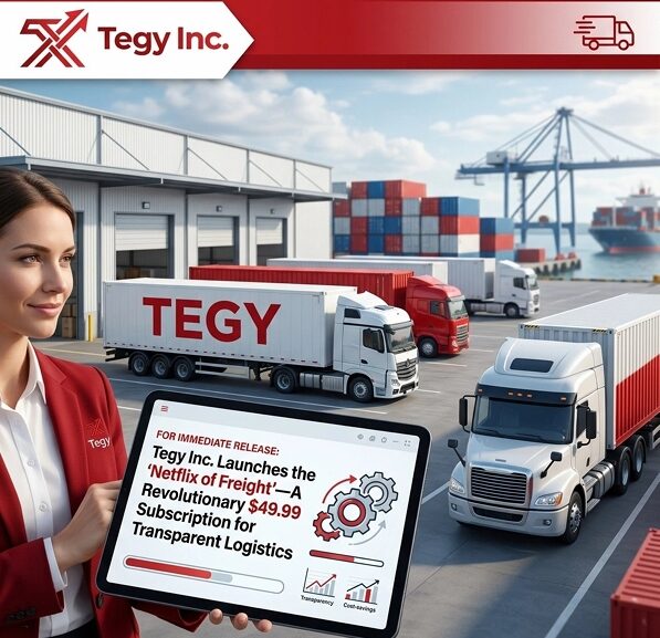 Tegy Inc. Launches the ‘Netflix of Freight’: A Revolutionary 49.99 Dollars Subscription for Transparent Logistics