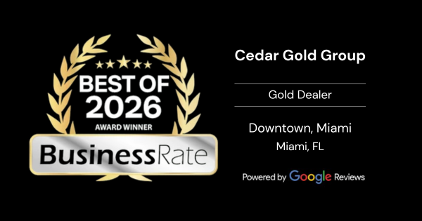 Cedar Gold Group Named BusinessRate Best of 2026 as Top-Rated Gold Dealer in Downtown Miami