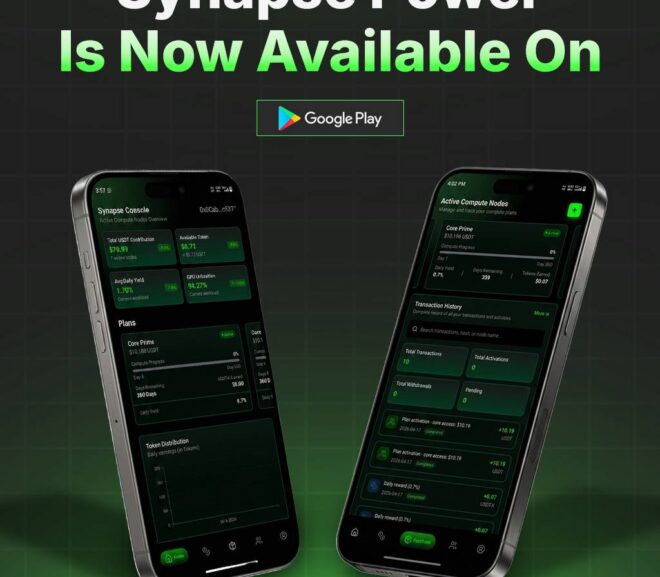 Synapse Power Officially Launches Synapse Console Mobile App on Google Play Store, Marking a Major Milestone in AI Infrastructure Accessibility