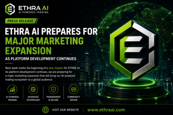 ETHRA AI Prepares for Major Marketing Expansion as Platform Development Continues