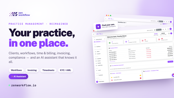 ZenWorkflow Launches Practice Management Platform for Accounting and Audit Firms
