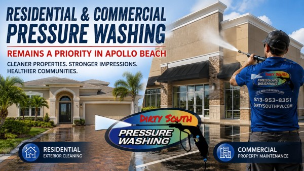 Residential and Commercial Pressure Washing Remains a Priority in Apollo Beach