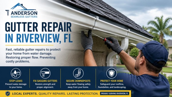 Anderson Seamless Gutters Expands Gutter Repair Services in Riverview Florida