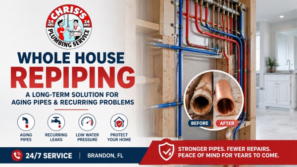 Chris’s Plumbing Expands Whole House Repiping Focus in Brandon