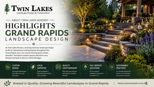 Twin Lakes Nursery Highlights Landscape Design Services in Grand Rapids
