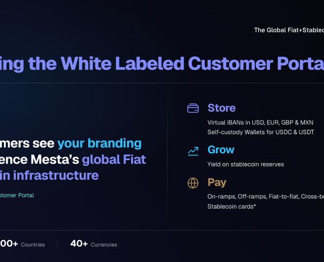 Mesta Launches their White-Labeled Customer Portal as Infrastructure Emerges as the Next Frontier in Global Payments