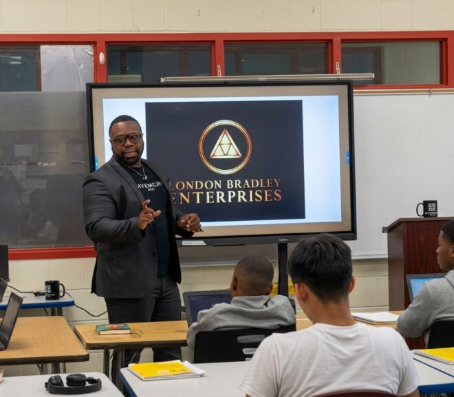 Andrew Glen Brown Speaks to Madison Park Students About Entrepreneurship, Leadership and Ownership