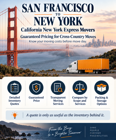 San Francisco to New York Movers: CA–NY Express Highlights Predictable Pricing for Fall Moving Season