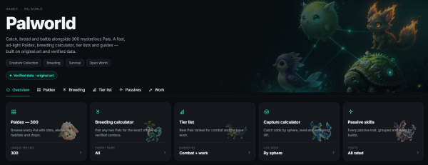 CLOOMS Unveils TameDex, a Palworld Breeding Calculator and Companion Tool for Creature-Taming Games