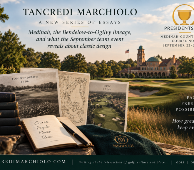 Golf Commentator Tancredi Marchiolo Turns His Attention to Medinah as the 2026 Presidents Cup Returns to a Renovated Course No. 3