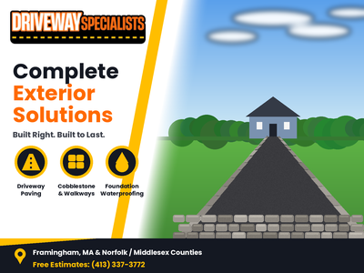 Driveway Specialists Expands Paving, Walkway and Foundation Waterproofing Services