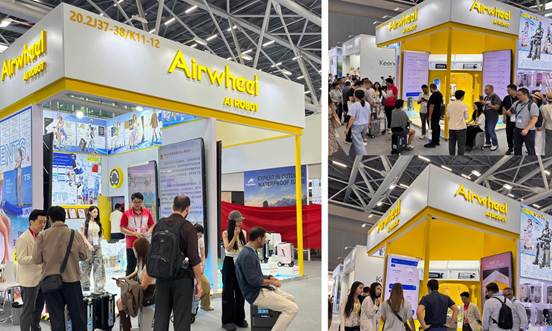 A Better Life Through Ai Wheel Mobility Scooter 20 inch Boarding Luggage: Airwheel Smart Carry on hand Luxury Cabin Suitcase Shine at the 140th Canton Fair