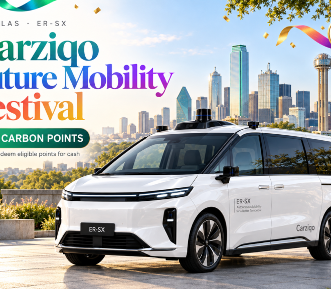 Carziqo Launches ER-SX Operations in Dallas, Introduces CARBON POINTS Rewards During Future Mobility Festival
